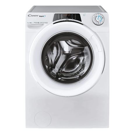 Masina de spalat rufe Candy Rapido RO14116DWMCE/1-S, 11 kg, 1400 rpm, Clasa A, Motor Inverter, Wi-Fi, Mix Power Systems, Steam, Alb